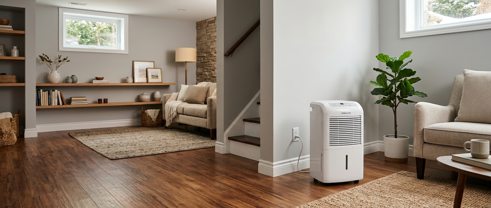 Best dehumidifiers for Canadian basements 2026 hero image